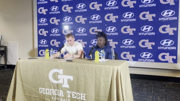 Watch: Haynes King and Jamal Haynes Press Conference after loss to Boston College